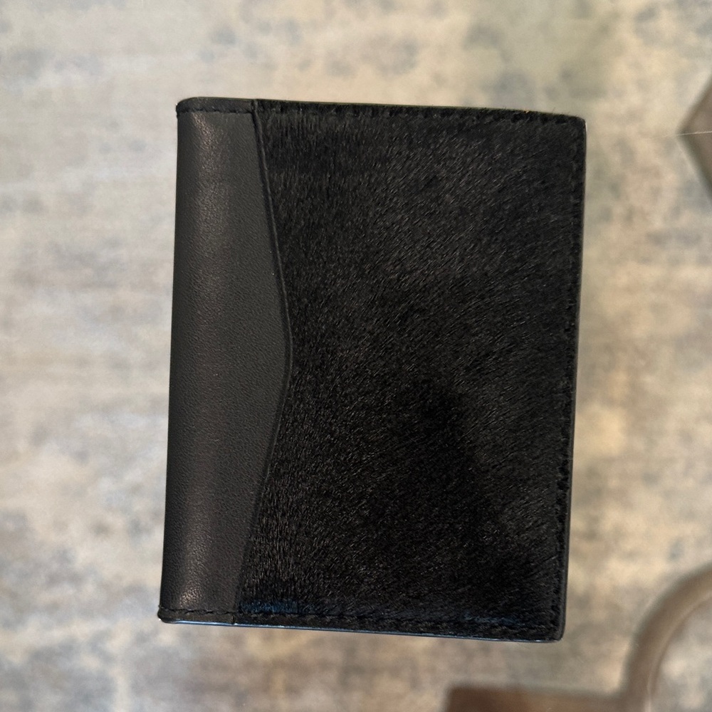 Like new Theory Gusset leather card case
